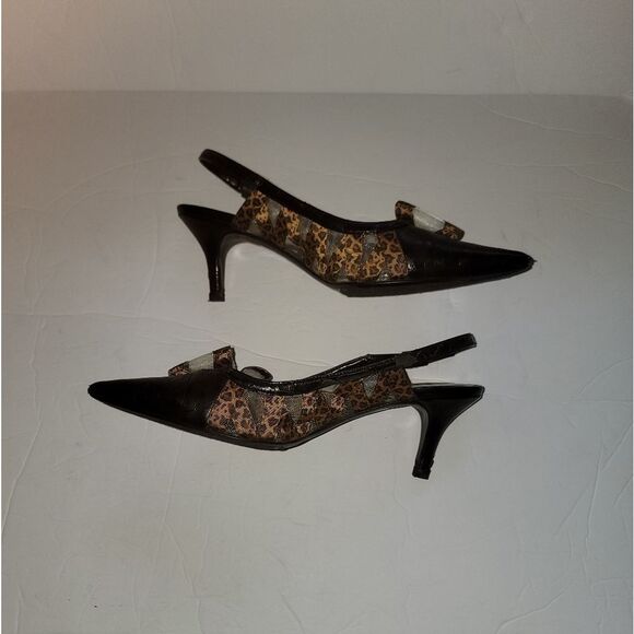 🆕👠J Renee Leopard Print Slingbacks - Picture 2 of 12